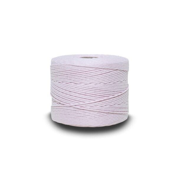 Skręcany sznurek do makramy bawełniany różowy jasny